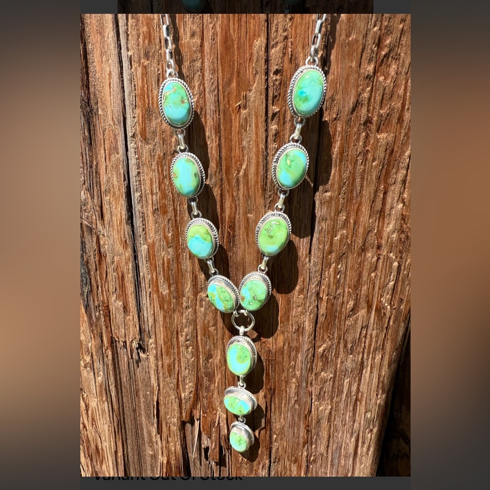 Authentic Shirley Henry Sonoran Gold Lariat AND Matching Earrings